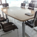 Brown Stone Conference Table, Solid Surface Table and Chairs