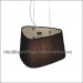 CE Project Black Pendant Lamp Light with Fabric Shade (S-2291-1)