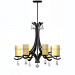 CH-850-5077x6 Glass Chandelier