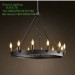 Candle Chandelier Modern Pendant Lamp (Gd-0302-10