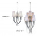 Carbon Steel PVC Pendant Light with Fabric Shade for Hotel Project (1040S2-6)