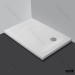 Center Drainer Solid Surface White Stone Shower Tray