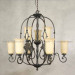 Chandelier / Antique Chandelier with Glass Shade (CH-850-5175X9)