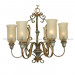 Chandelier / Antique Chandelier with Glass Shade (CH-850-5500X6)
