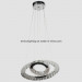 Chandelier LED Pendant Lamp Hanging Crystal Lighting Pm5101