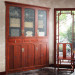 Chinese Style Built- in Solid Wood Book Cabinet (SG01460)