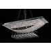 Chrome Plated Flush Mount G4 Crystal Ceiling Lighting