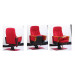 Cinema Chairs Seating Red Fabric Movie Chair with Plastic Armrest Tip up Cinema Seats Auditorium Chair Cinema Chair VIP Chair (XC-2012)