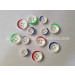 Colorful 4 Holes Resin Shirt Button