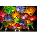 Colorful Murano Glass Plates Ceiling Art Display