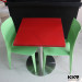 Colorful Red Solid Surface Modern Dining Table