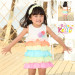 Colourful Cotton Baby Dress, Sleeveless Fresh Birthday Dress