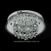 Contemporary Semi Flush New Ceiling Light Polished Chrome Chandelier