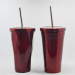 Custom Color Double Wall Stainless Steel Coffee Mug with Straw