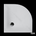 Custom Size Circular Sector Shape White Stone Shower Pan