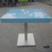 Customized Colorful Blue Artificial Stone Pub Table Top