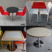 Customized Round 30mm Thickness Solid Surface Dining Table