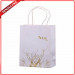 Customized White Paper Handle Shopping Paper Bag