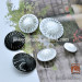 Dark Eye Mushroom Shaped Large Coat Resin Shank Button