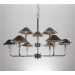 Decoration Iron Chandelier Lamp with Leather Shade (SL2077-6+3)