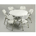 Dia 5fts Plastic Round Folding Table (SY-152Y)