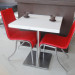 Dining Room Round Top Marble Coffee Table for 2 Person