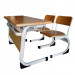 Double School Desk and Chairs (MXS203)
