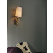 Elegant Fabric Copper Decorative Bedside Wall Lamp (1087W1)