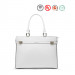 Elegant Office Bags Women Ultra Thin White Leather Bag Cheaps673-A3001