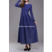 Elegant Wholesale Ladies Simple Long Dress, Evening Dress, Blue Maxi Dress