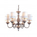 European Steel Chandelier (CH-880-8011X6 (AB+RMW))