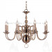 European Steel Chandelier (CH-880-8012X8(AB)