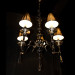 Fabric Lamp Shape Hanging Lamp Chain Chandelier Lighting Tb1019-5L
