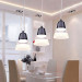 Fashion Contemporary Home LED Pendant Lamp with Acrylic Shades