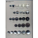 Fashion Electroplating Plastic Coat High Button