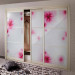 Fashion Flowers Glass Sliding Wardrobe (YG11141)