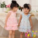 Fashion Fly-Sleeve Floral Chiffon Baby Girl Dress, Kids Clothes