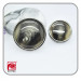 Fashion Grey Horn Resin Coat Shank Button Has Silver Plating