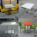 Fast Delivery 2 Person Artificial Stone Food Court Dining Table