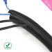 Flexible Split PA Plastic Corrugated Conduit Wire Loom Tubing