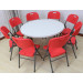 Folding Plastic Round Restaurant Dining Meeting Wedding Table (SY-122Y)