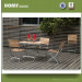 Folding Teak Garden Furniture Iron Frame Table Chairs Set