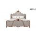 French Antique Romantic Double King Size Bed for Bedroom (H-611-1)