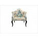 French Coffee Shop Furniture Antique Fabric Armrest Chair (G536B)