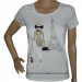 Girl Casual Slim Fit T-Shirt with Patch and Embroidered (HT2250)