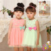 Girls Party Dresses Baby, Two Color Solid Dress, Baby Clothes