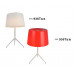 Glass Carbon Steel Tripod Table Light for Home (936T)