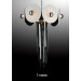 Glass Carbon Steel and Leather Pendant Light Suspension Light (1066S)