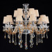 Glass Chandelier Lighting for Hotel or Hall (S-8008-10+5)