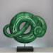 Green Resin Sculpture for Table Art Decoration